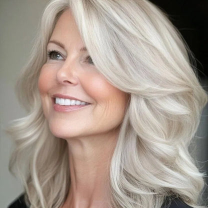 ⚡ Final Hours –🌷2026 New Lightweight & Breathable Wavy Hair Topper🐤
