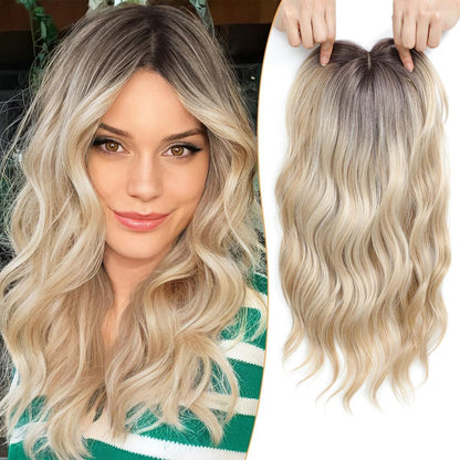 ⚡ Final Hours –🌷2026 New Lightweight & Breathable Wavy Hair Topper🐤