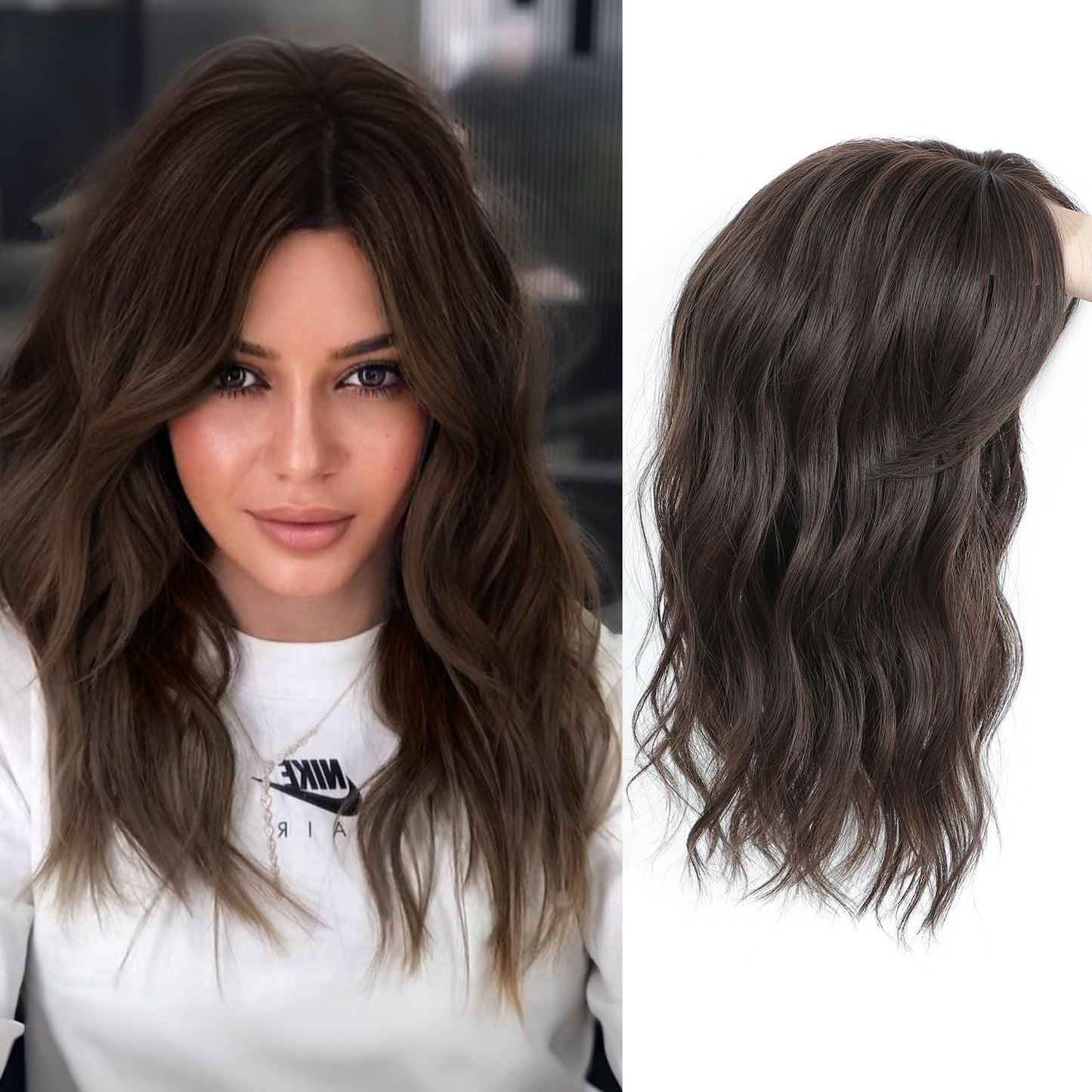 ⚡ Final Hours –🌷2026 New Lightweight & Breathable Wavy Hair Topper🐤