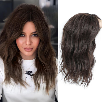⚡ Final Hours –🌷2026 New Lightweight & Breathable Wavy Hair Topper🐤