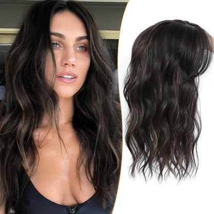 ⚡ Final Hours –🌷2026 New Lightweight & Breathable Wavy Hair Topper🐤