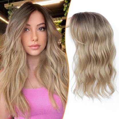 ⚡ Final Hours –🌷2026 New Lightweight & Breathable Wavy Hair Topper🐤