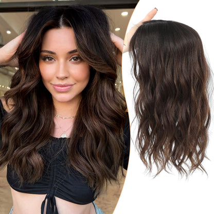 ⚡ Final Hours –🌷2026 New Lightweight & Breathable Wavy Hair Topper🐤