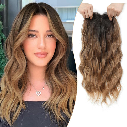 ⚡ Final Hours –🌷2026 New Lightweight & Breathable Wavy Hair Topper🐤
