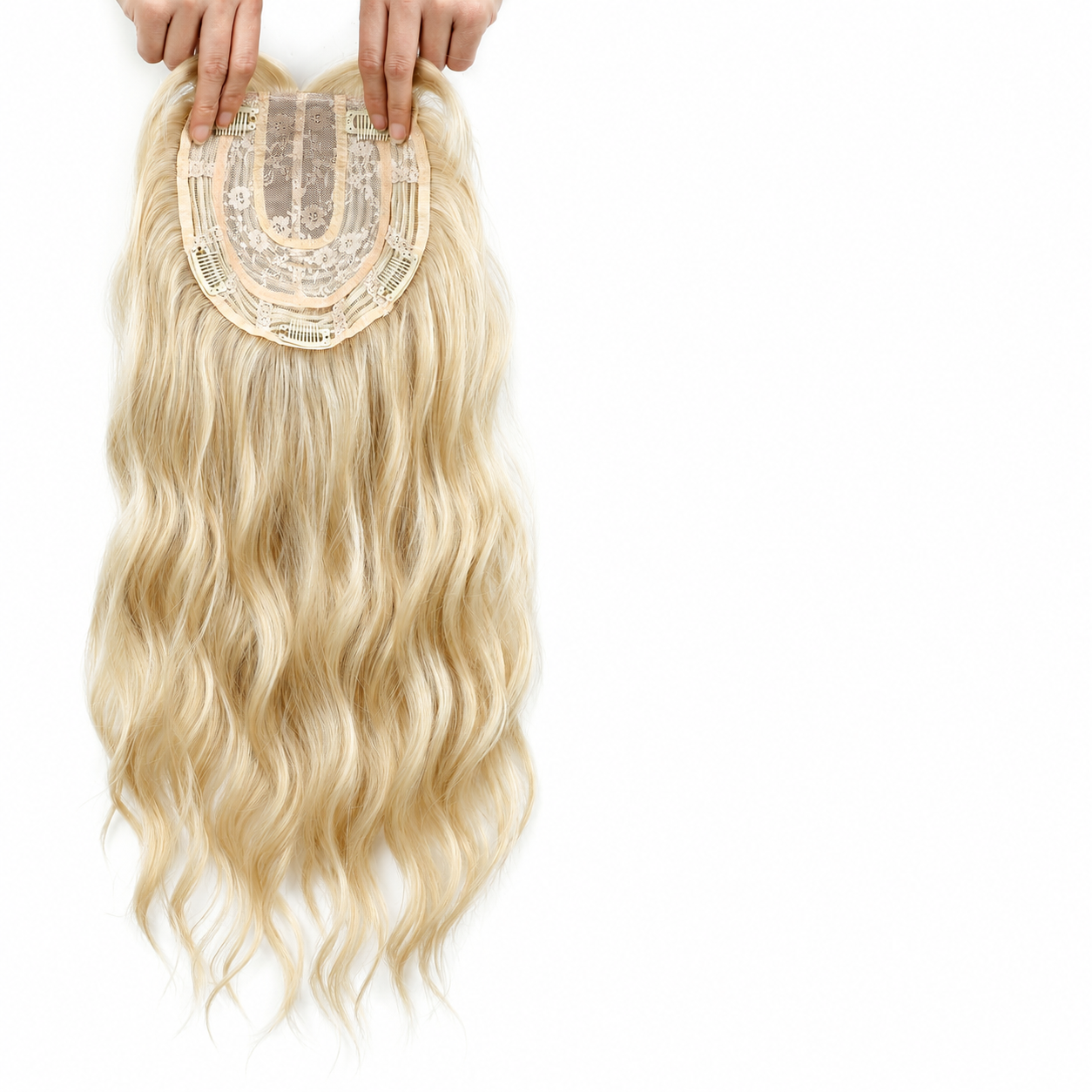 ⚡ Final Hours –🌷2026 New Lightweight & Breathable Wavy Hair Topper🐤