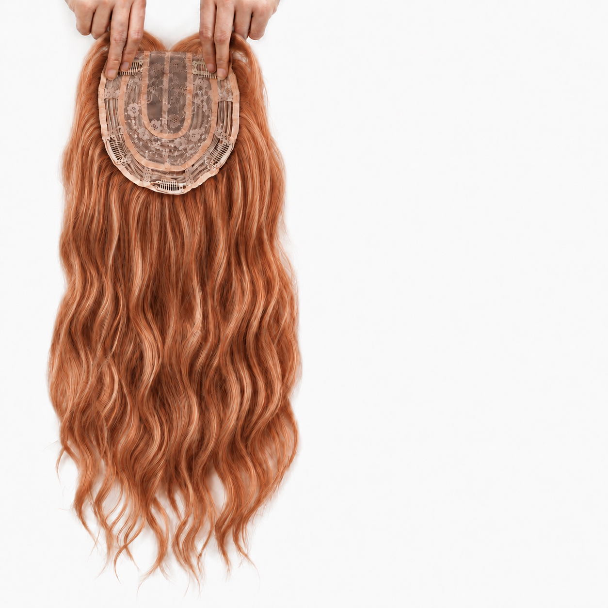 ⚡ Final Hours –🌷2026 New Lightweight & Breathable Wavy Hair Topper🐤