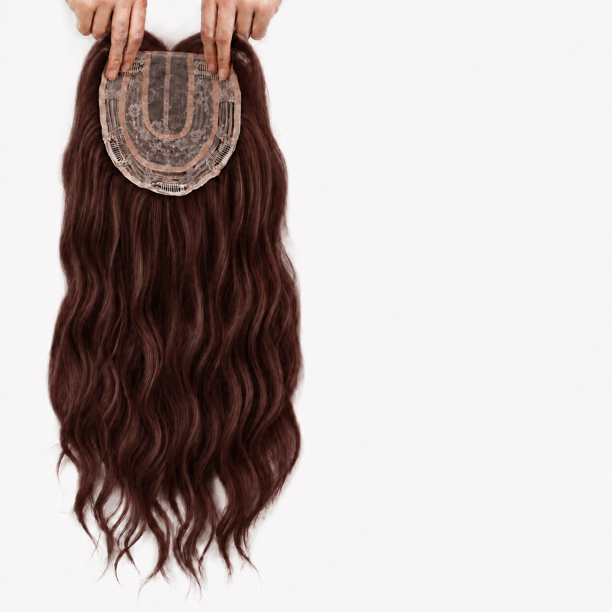 ⚡ Final Hours –🌷2026 New Lightweight & Breathable Wavy Hair Topper🐤